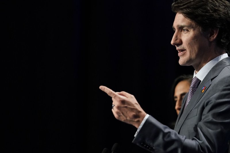 Canada's Prime Minister Justin Trudeau on Monday announced dozens of Iran-related sanctions amid mass protests that have erupted in the Middle Eastern country after a woman was killed in custody of the country's Guidance Patrol earlier this month. File Photo by Paul Hanna/UPI | <a href="/News_Photos/lp/b9edac0d3e9616f29c38e62d0f750d69/" target="_blank">License Photo</a>