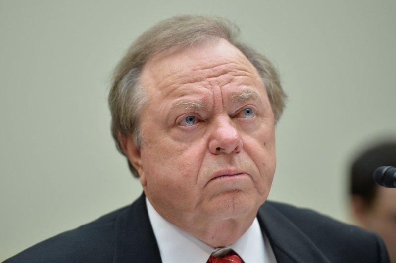 Continental Resources CEO Harold Hamm speaks in support for Donald Trump's energy platform, saying U.S. oil production would double if the Republican candidate wins the White House. File photo by Kevin Dietsch/UPI | <a href="/News_Photos/lp/ed75b8d6d87c573f4c1651c0c6466f20/" target="_blank">License Photo</a>