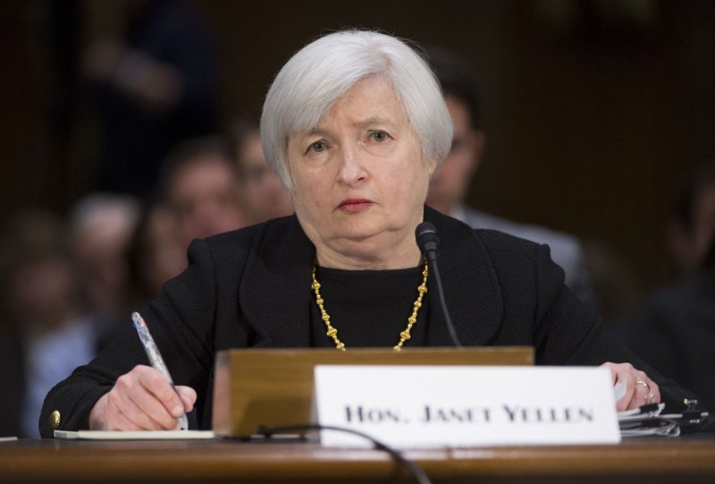 Janet Yellen, President Obama's nominee to be the next Chair of the Federal Reserve, testifies during her confirmation hearing before the Senate Banking Committee on Capitol Hill in Washington, D.C. on November 14, 2013. UPI/Kevin Dietsch