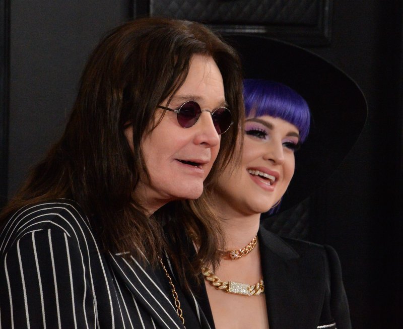 Ozzy Osbourne and Kelly Osbourne arrive for the 62nd annual Grammy Awards held at Staples Center in Los Angeles on January 26. The rocker turns 75 on December 3. File Photo by Jim Ruymen/UPI