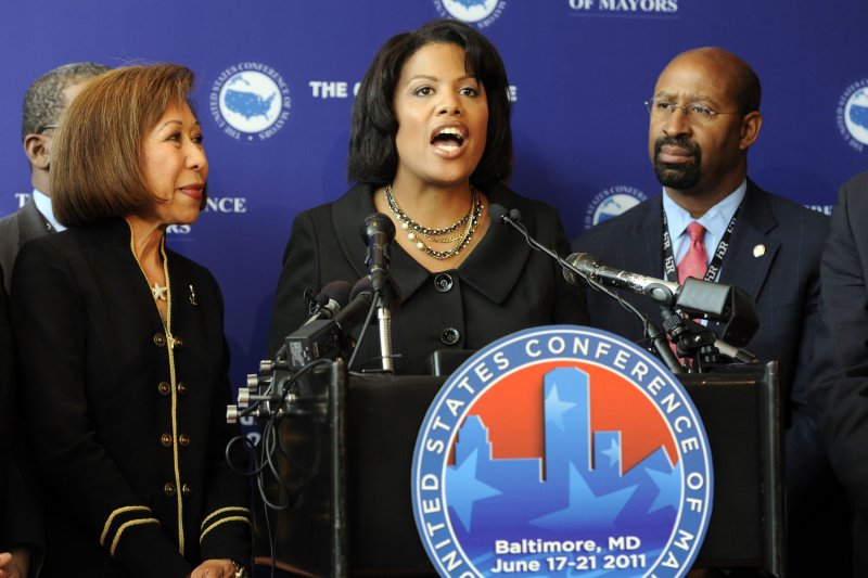 Baltimore Mayor Stephanie Rawlings-Blake said she understands the protesters' frustration. File Photo by Roger L. Wollenberg/UPI