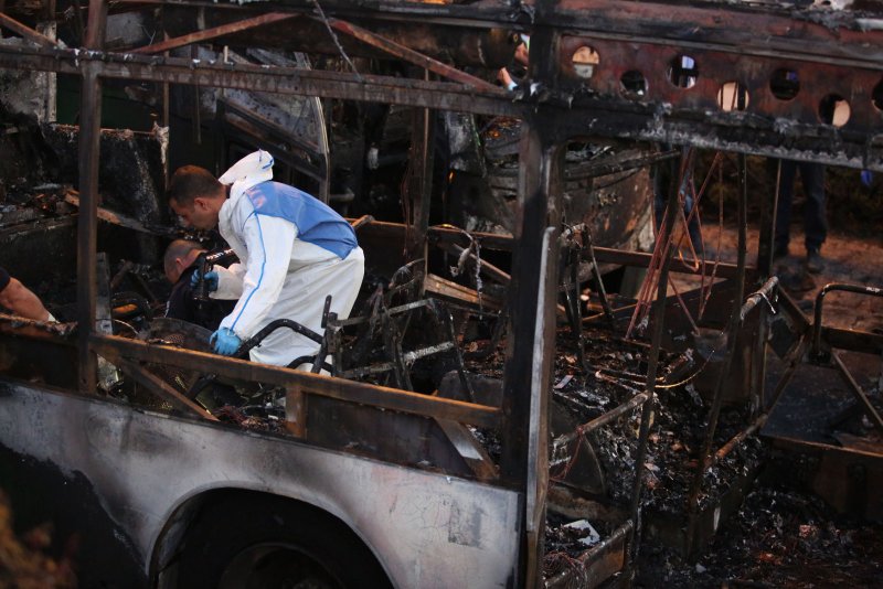Hamas has taken responsibility for the bus bombing in Jerusalem that injured 20 people and killed the attacker. Shin Bet, Israel's internal security agency, confirmed Hamas' assertion on Thursday. Photo by UPI | <a href="/News_Photos/lp/ac323c624a3097d5ea96d613681d0f85/" target="_blank">License Photo</a>