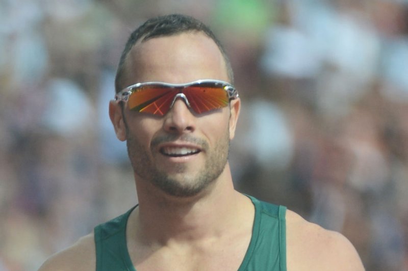 Oscar Pistorius, shown in this file photo at the London 2012 Summer Olympics on August 5, 2012, was arrested and charged with the murder of his girlfriend model Reeva Steenkamp, on February 14, 2013 in Pretoria, South Africa. (UPI/Terry Schmitt)