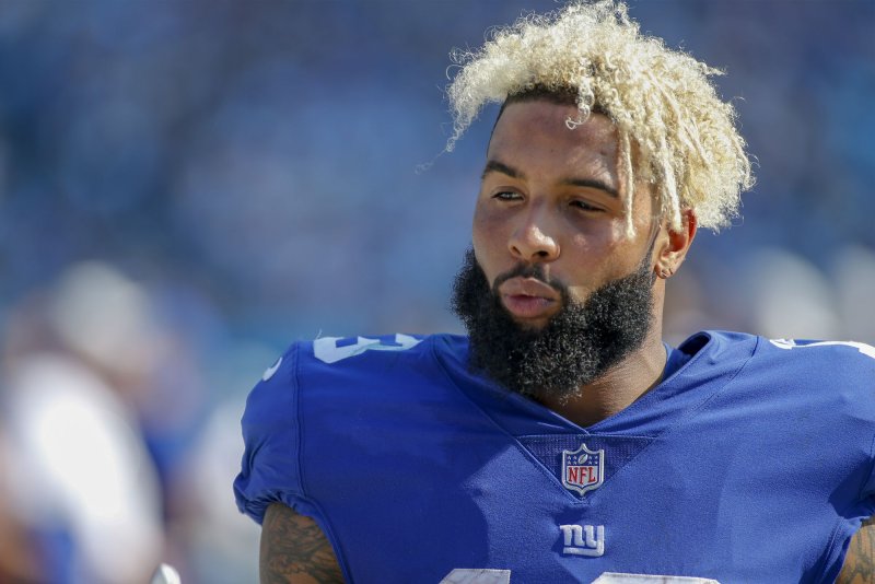 New York Giants wide receiver Odell Beckham Jr. will be traded to the Cleveland Browns. He will be reunited with former LSU teammate Jarvis Landry. File Photo by Nell Redmond/UPI