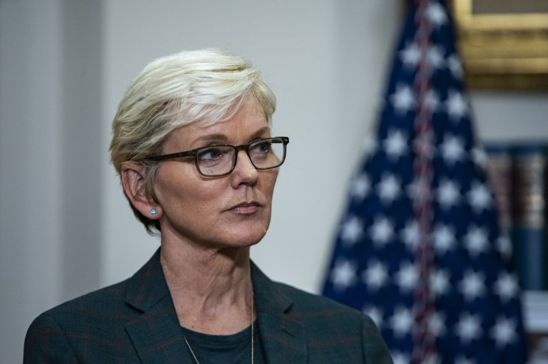 Energy Secretary Jennifer Granholm said her department is working with law enforcement on threats to critical energy infrastructure. File Photo by Al Drago/UPI