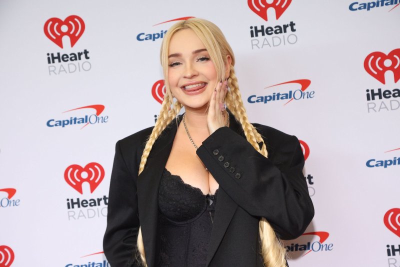 Kim Petras performed her song "Brrr" and discussed her Grammy nomination on "Late Night with Seth Meyers." File Photo by James Atoa/UPI