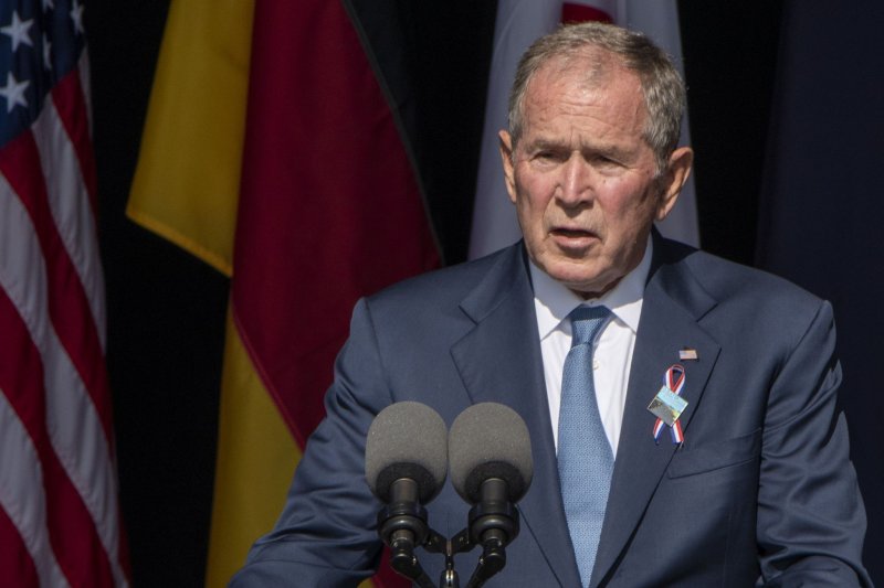 Former President George W. Bush will return to Washington, D.C., on February 24, to mark the 20th anniversary of PEPFAR, his worldwide humanitarian program to contain AIDS. File photo by Archie Carpenter/UPI