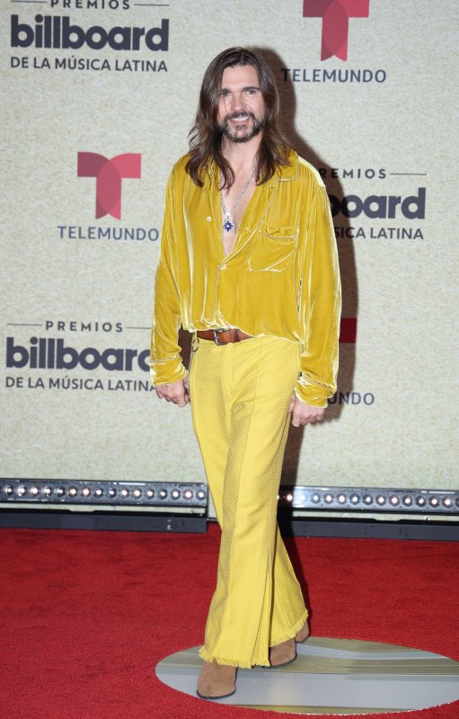 Juanes arrives on the red carpet at the 2021 Latin Billboard Music Awards at the University of Miami, Watsco Center, on September 23 in Coral Gables, Fla. The singer turns 50 on August 9. File Photo by Gary I Rothstein/UPI | <a href="/News_Photos/lp/0a4dad177770d7eb811ddccc86db0a0c/" target="_blank">License Photo</a>
