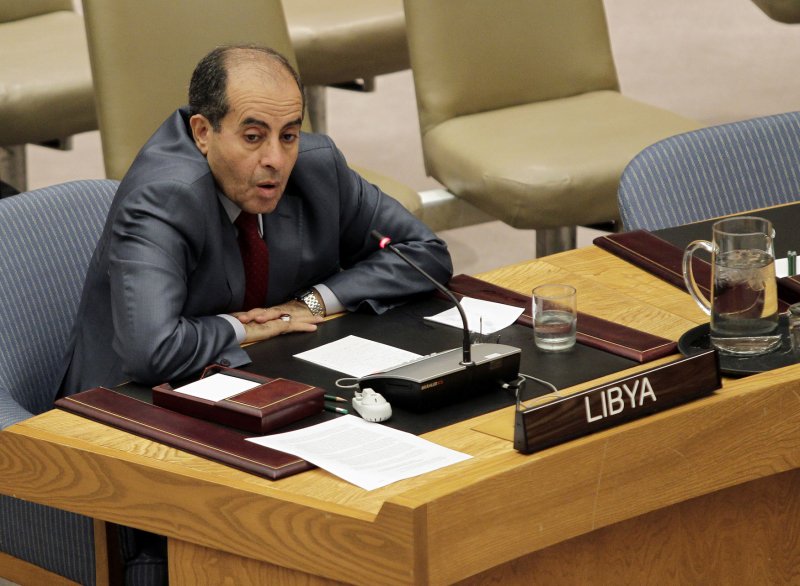 Libya Prime Minister, Mahmoud Jibril speaks to the U.N. Security Council members on the situation in Libya during the 66th UN General Assembly at the United Nations headquarters in New York, September 26, 2011. UPI/John Angelillo