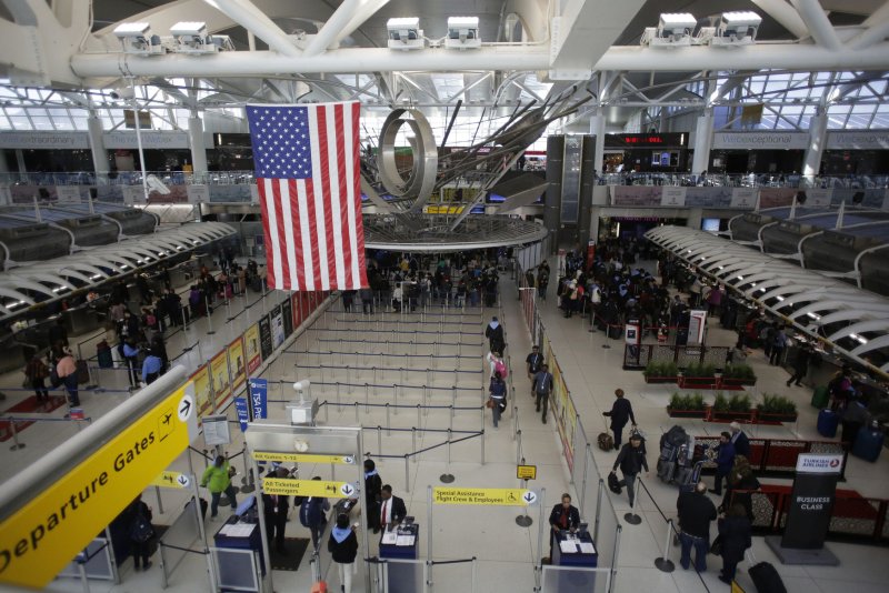 Power was fully restored to Terminal 1 of John F. Kennedy International Airport in New York on Saturday following a major outage. File Photo by John Angelillo/UPI