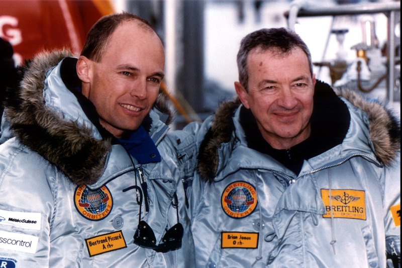 On March 21, 1999, Bertrand Piccard and Brian Jones landed near Cairo after becoming the first people to circle the globe by balloon. UPI File Photo