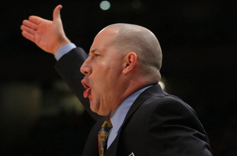 Former Virginia Tech men's head basketball coach Buzz Williams is leaving the school for the Texas A&M head-coaching vacancy. Williams led the Hokies to the Sweet 16 in this year's NCAA tournament. File Photo by Monika Graff/UPI