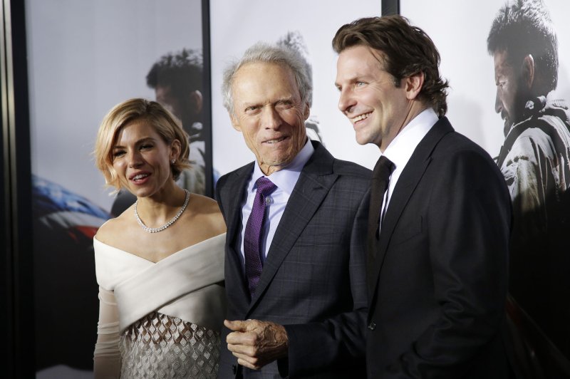 In lieu of a real baby, "American Sniper" director Clint Eastwood got flak for using a plastic doll. UPI/John Angelillo | <a href="/News_Photos/lp/5f898a9826c22aa04bb1dd9eabf6e3e6/" target="_blank">License Photo</a>