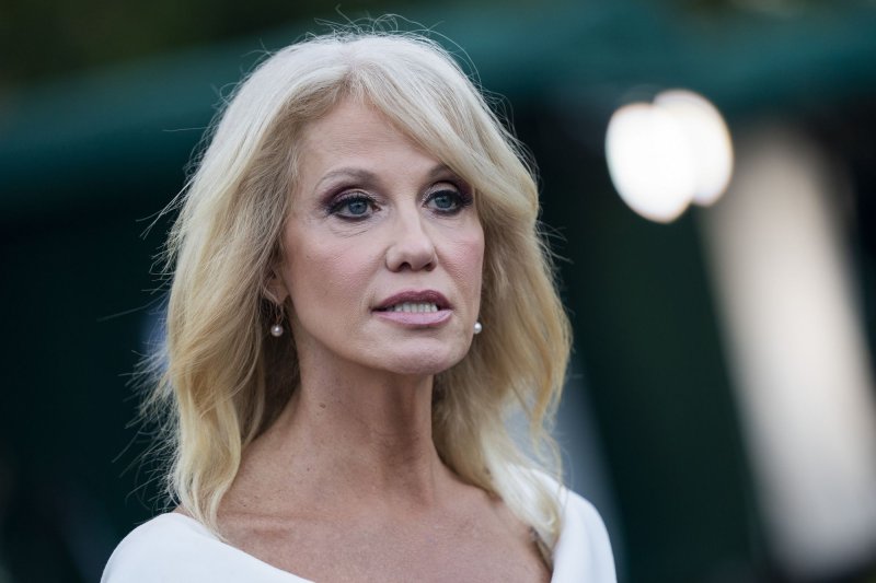 Kellyanne Conway violated the Hatch Act in interviews with Fox News Channel on August 12 and 18, 2020, federal investigators said in a report released Tuesday. File Photo by Jim Lo Scalzo/UPI