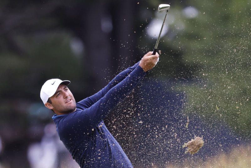 Scottie Scheffler, the No. 1 player in the Official World Golf Ranking, leads the field for the 2022 FedExCup Playoffs. File Photo by John Angelillo/UPI