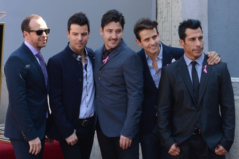 New Kids on the Block will perform on a new North American tour featuring Salt-N-Pepa, Rick Astley and En Vogue. File Photo by Jim Ruymen/UPI