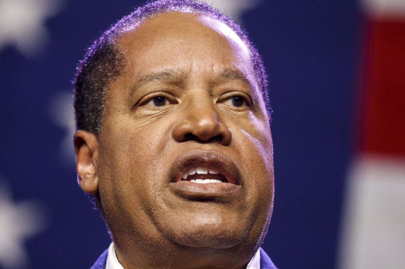 Republican presidential candidate Larry Elder announced Thursday that he was bowing out of the race and was endorsing former President Donald Trump for the job. File Photo by Tannen Maury/UPI