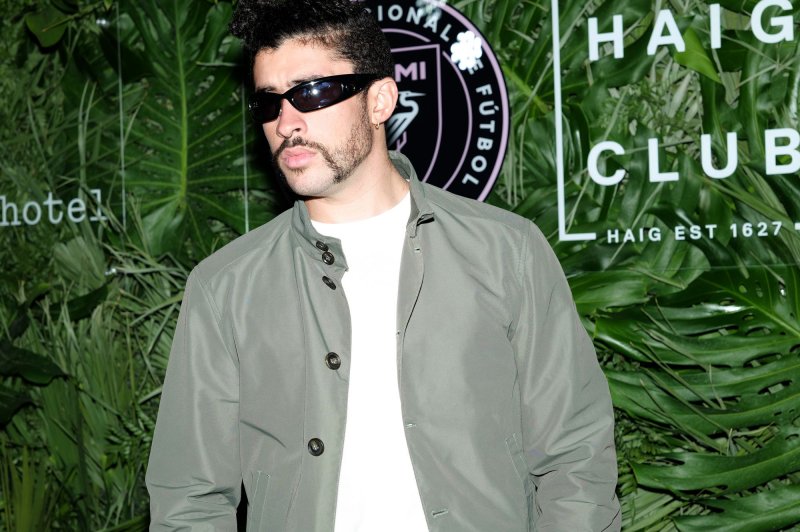 Bad Bunny will portray El Muerto in a new comic book film from Sony Pictures. File Photo by Gary I Rothstein/UPI | <a href="/News_Photos/lp/fec0ff19874f401d7b0ca25641831f98/" target="_blank">License Photo</a>