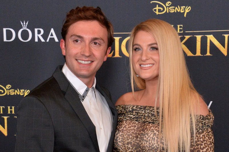 Meghan Trainor (R) is expecting her second child with her husband, actor Daryl Sabara. File Photo by Jim Ruymen/UPI