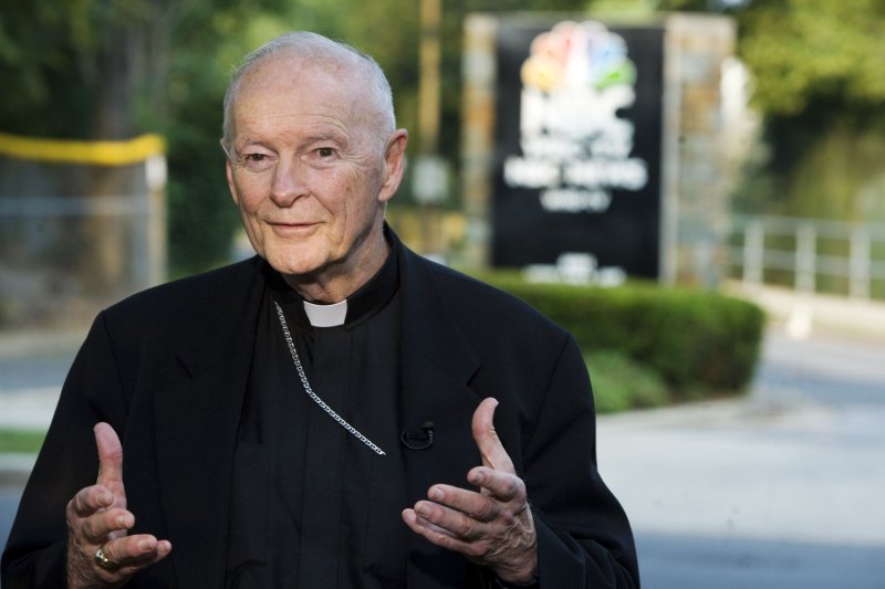 Cardinal Theodore McCarrick has been accused of sexually abusing a boy at a New Jersey beach house in the early 1980s. Photo by Patrick D. McDermott/UPI