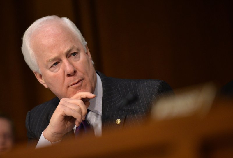 Sen. John Cornyn (R-TX) participates in a Senate Judiciary Committee hearing on immigration reform on Capitol Hill on April 22, 2013 in Washington, D.C. The incumbent easily won the Republican nomination in Tuesday's Texas primary election. UPI/Kevin Dietsch