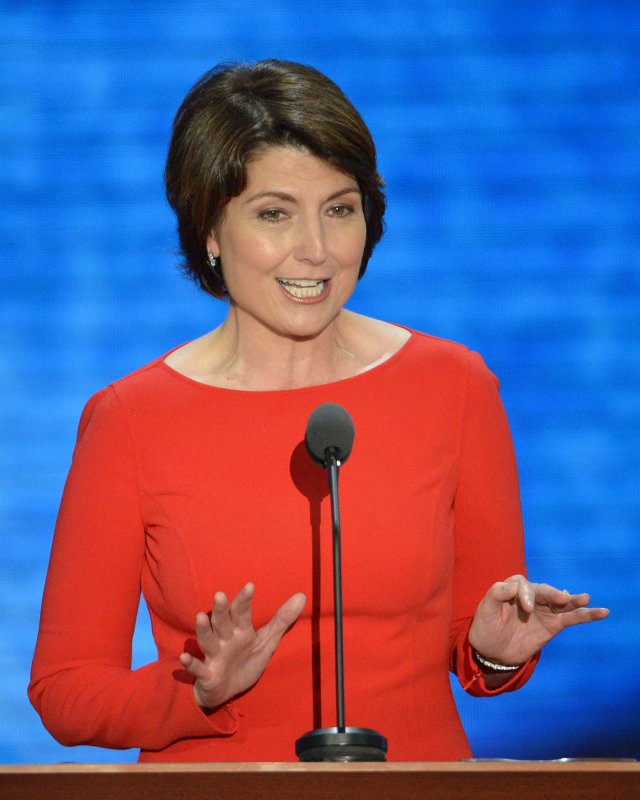U.S. Representative Cathy McMorris Rodgers (WA) speaks at the 2012 Republican National Convention at the Tampa Bay Times Forum in Tampa on August 28, 2012. UPI/Kevin Dietsch