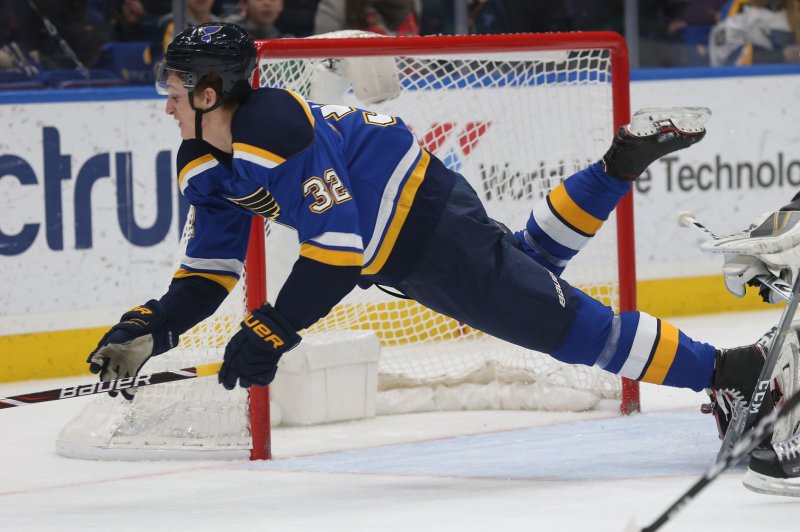 Buffalo Sabres center Tage Thompson totaled five goals and an assist in a win over the Columbus Blue Jackets on Wednesday in Columbus, Ohio. File Photo by BIll Greenblatt/UPI