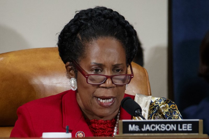 House judiciary committee member Sheila Jackson Lee urged Republicans on Wednesday to vote in favor of her bill to create a commission to study the lasting effects of slavery. File Photo by Shawn Thew/UPI | <a href="/News_Photos/lp/1304396476ec9af3936149b6b9ea1488/" target="_blank">License Photo</a>
