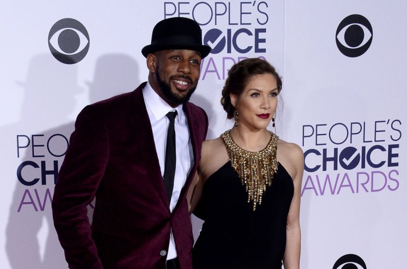 Stephen "tWitch" Boss (L), pictured with Allison Holker, died Tuesday of an apparent suicide. File Photo by Jim Ruymen/UPI
