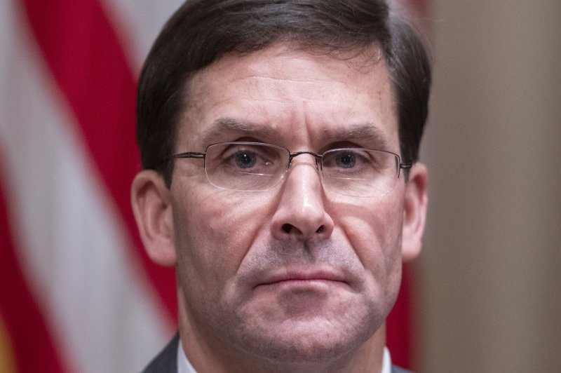 U.S. Secretary of Defense Mark Esper said Friday that U.S. troops will remain in Syria to protect oil fields. Photo by Ron Sachs/UPI<br> | <a href="/News_Photos/lp/5a795d48ea35b61f033e77fd1de0795f/" target="_blank">License Photo</a>