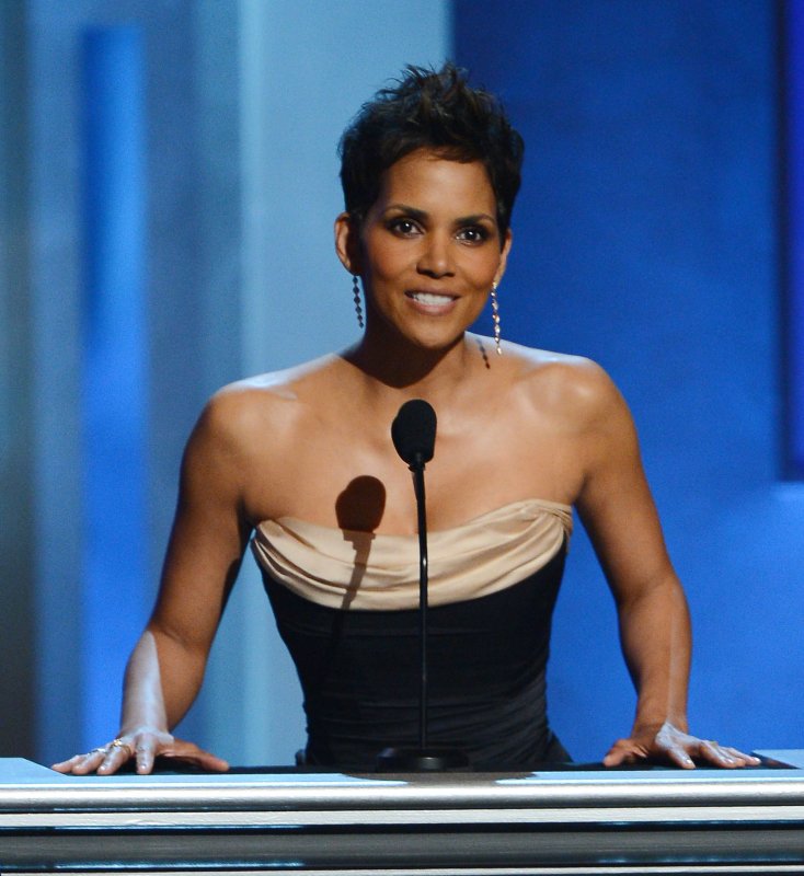 Actress Halle Berry appears onstage at the 44th NAACP Image Awards at the Shrine Auditorium in Los Angeles on February 01, 2013. UPI/Jim Ruymen