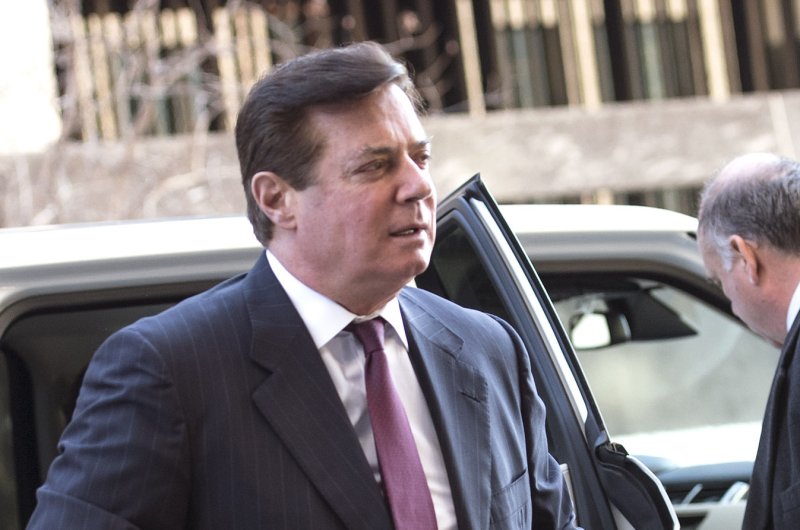 Paul Manafort, who didn't offer an apology Thursday, told the judge he felt humiliation. File Photo by Kevin Dietsch/UPI