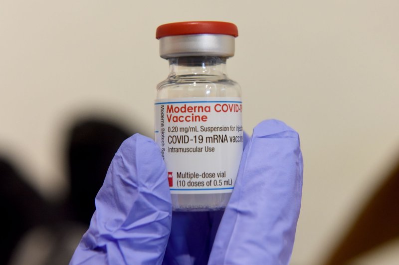 Moderna says it's so far delivered about 132 million doses of its vaccine worldwide and plans to deliver another 100 million doses by end of July. File Photo by Debbie Hill/UPI