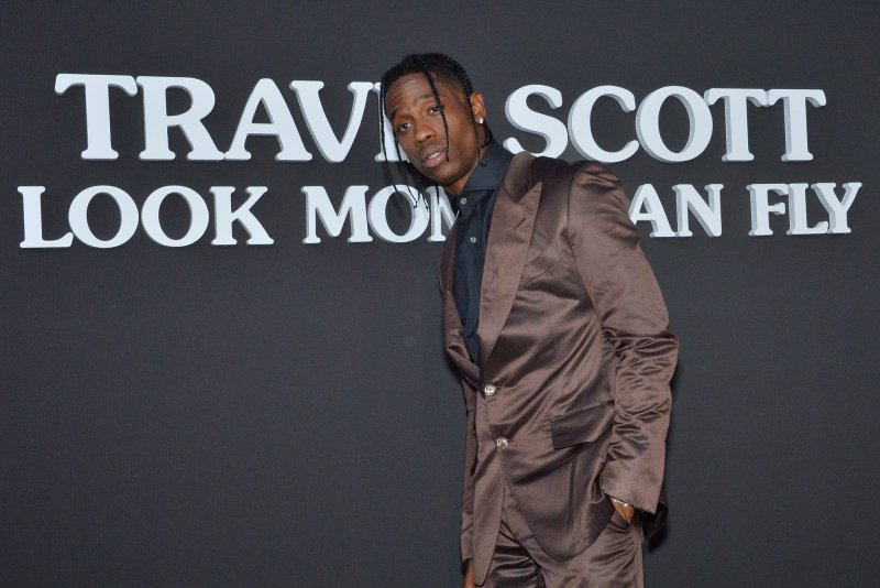 Rapper Travis Scott attends the premiere of Netflix's "Travis Scott: Look Mom I Can Fly" at Barker Hangar on August 27, 2019 in Santa Monica, Calif. The crush of the crowd during his set in Houston on Friday night killed eight people. File Photo by Jim Ruymen/UPI