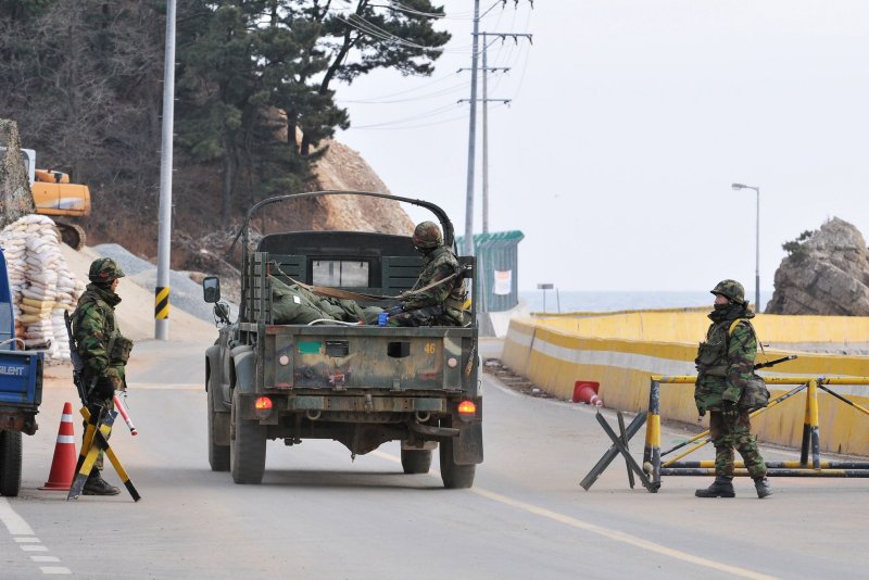 North Korea has deployed troops to a disputed island near Yeonpyeong Island (pictured), but Seoul has said it is not a violation of a past agreement. File Photo by Keizo Mori/UPI