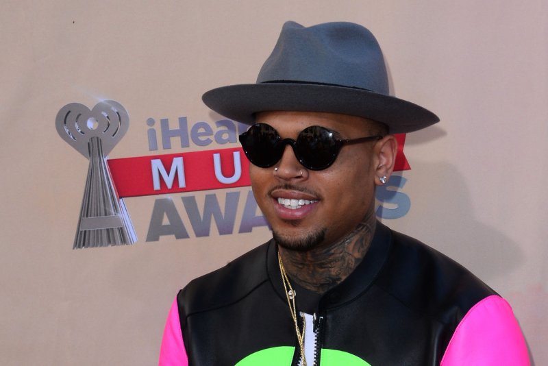 Chris Brown at the 2015 iHeartRadio Music Awards in March. The rapper exchanged words with ex-girlfriend Karrueche Tran on Instagram. File photo by Jim Ruymen/UPI