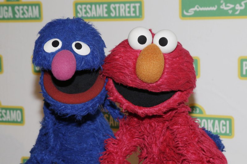 "Sesame Street" muppets Elmo and Grover stand on the red carpet at the Sesame Workshop's 13th Annual Benefit Gala at Cipriani 42nd Street in New York City on May 27, 2015. The PBS series debuted November 10, 1969. File Photo by John Angelillo/UPI