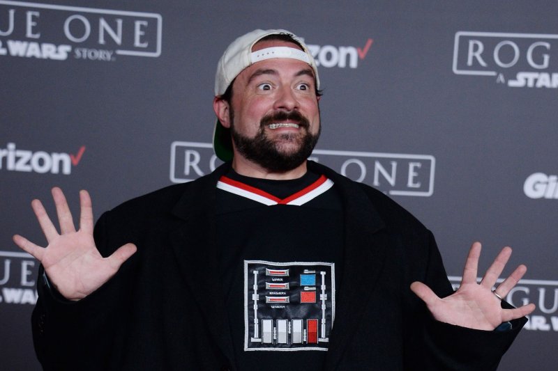 Director Kevin Smith attends the premiere of the sci-fi motion picture "Rogue One: A Star Wars Story'" in Los Angeles on December 10, 2016. Smith has announced he is working on a new "Jay & Silent Bob" movie. File Photo by Jim Ruymen/UPI