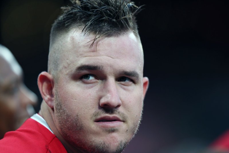 Los Angeles Angels outfielder MIke Trout drove in the go-ahead runs for Team USA in a World Baseball Classic win over Colombia on Wednesday in Phoenix. File Photo by Bill Greenblatt/UPI