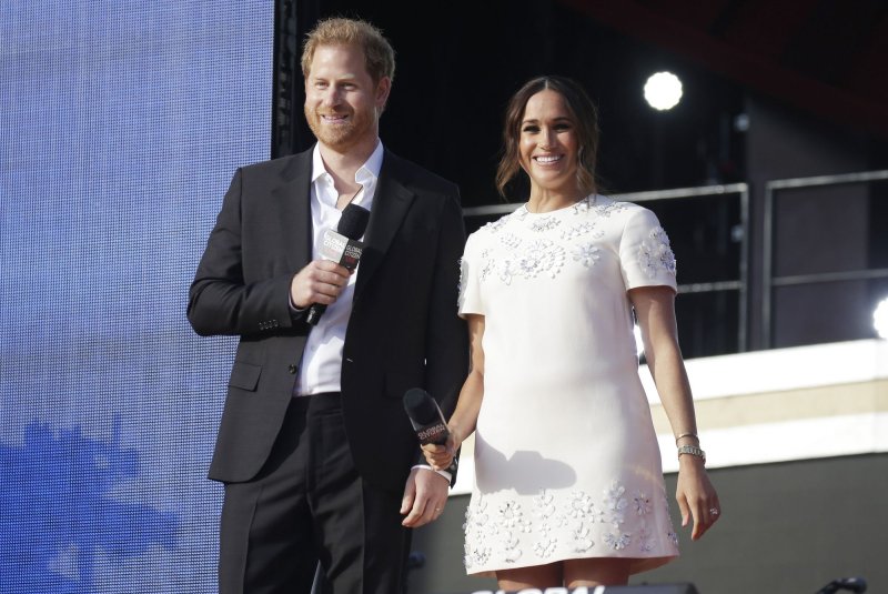 "Harry &amp; Meghan," a new docuseries featuring Prince Harry (L) and Meghan Markle, is coming to Netflix. Photo by John Angelillo/UPI