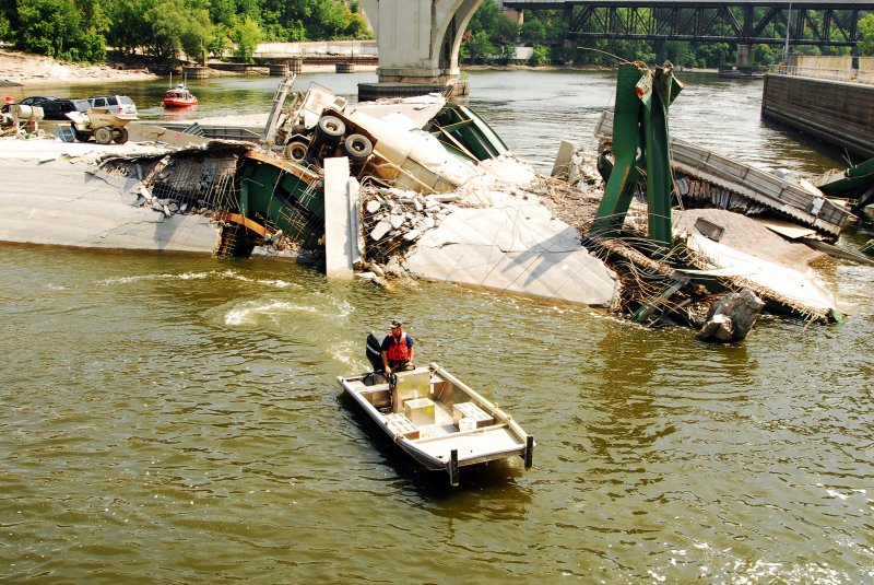 A survivor of an August 2007 bridge collapse in Minneapolis, Mohamed Amiin Ali Roble, allegedly used settlement money for in support of the Islamic state, a Department of Justice complaint said Wednesday. File Photo by Joshua Adam Nuzzo/U.S. Navy/UPI