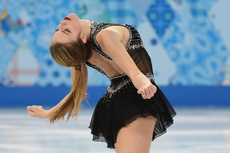 Ashley Wagner performs during the 2014 Winter Olympics in Sochi, Russia. File Photo by Molly Riley/UPI | <a href="/News_Photos/lp/bb5798c8ae06336d3cbfaa23011b1bf6/" target="_blank">License Photo</a>