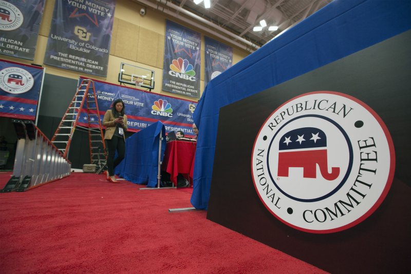 Republicans say the party raised a record amount of money for candidates in April, and are so far out-raising Democrats ahead of the 2020 race. File Photo by Gary C. Caskey/UPI