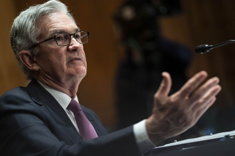 Federal Reserve Board Chairman Jerome Powell said Thursday that the U.S. economy is "experiencing a big uptick in inflation" but has the tools to address it in testimony before the Senate.&nbsp;Photo by Sarah Silbiger/UPI | <a href="/News_Photos/lp/f527f9f5e7c813cc00528a3e52ca9c7c/" target="_blank">License Photo</a>