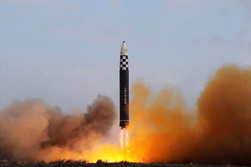 The United States, South Korea and Japan imposed new sanctions on North Korea over its illicit weapons programs in the wake of Pyongyang's latest intercontinental ballistic missile test. Photo by Office of the North Korean government press service / UPI