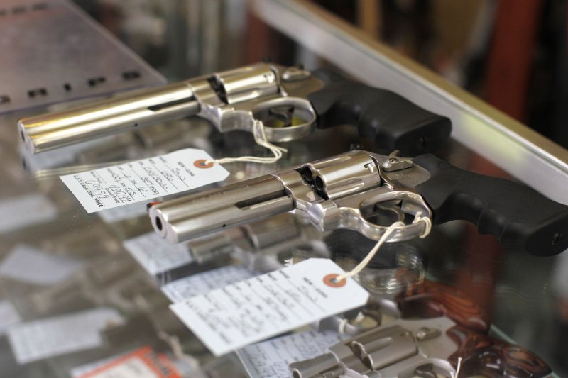 According to the FBI, more than 185,000 federal background checks were performed on gun-buying Americans on Black Friday this year -- the single day record for such security checks. Officials say gun purchases typically spike in the aftermath of mass shootings, such as the one in Colorado Springs Nov. 27 and San Bernardino, Calif., on Wednesday. Photo by Brian Kersey/UPI