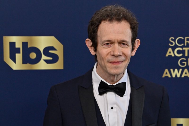 Adam Godley is nominated for Best Performance by an Actor in a Leading Role in a Play for "The Lehman Trilogy" at the Tony Awards. File Photo by Jim Ruymen/UPI