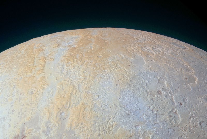 New research suggests the dwarf planet Pluto hosts a liquid subsurface ocean, not yet fully frozen. Photo by NASA/UPI | <a href="/News_Photos/lp/64e88db5c1322efd3b8ed92c67a87eaa/" target="_blank">License Photo</a>