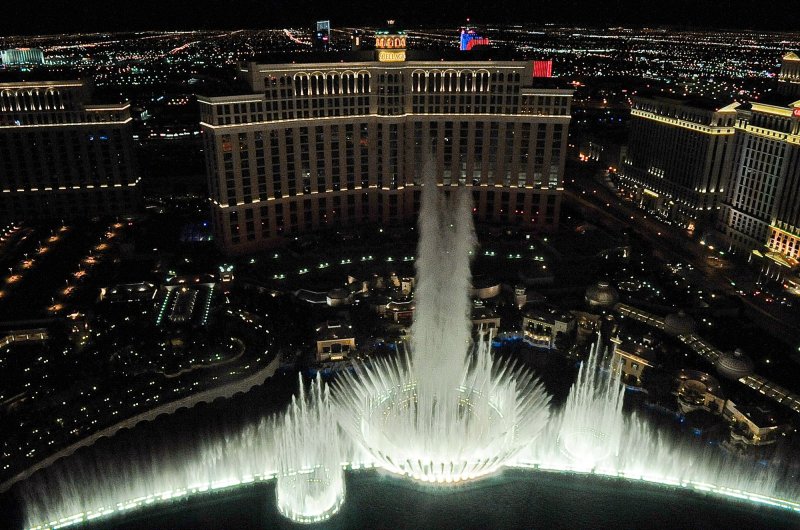 For obesity and diabetes, Nevada about equivalent to the nation. The Bellagio Hotel and Casino is seen during the fountain show in Las Vegas. UPI/Alexis C. Glenn