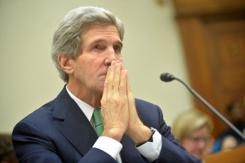 U.S. Secretary of State John Kerry, pictured in 2013, is expected to travel to Vienna, Austria for the latest round of Iranian nuclear negotiations. (UPI/Kevin Dietsch)